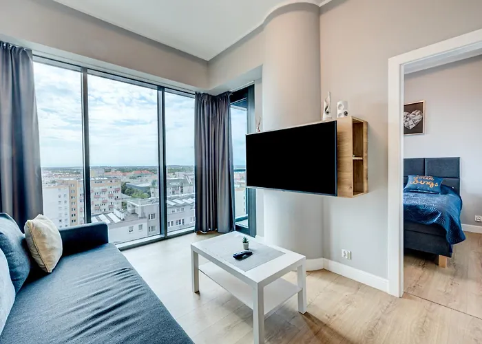 Hanza Tower Swimming Pool & High Floor With Balcony! Szczecin